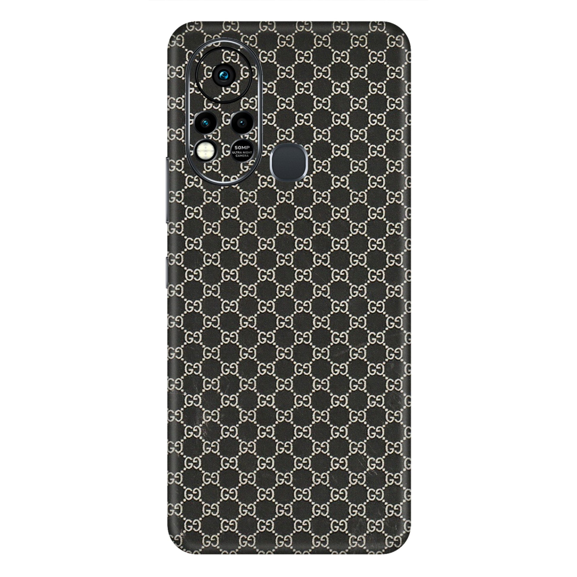 INFINIX Phone Skins (All Models) - Black G Print - 3D Embossed Finish (L-109) Infinix Hot 11S