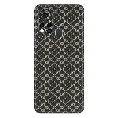 INFINIX Phone Skins (All Models) - Black G Print - 3D Embossed Finish (L-109) Infinix Hot 11S