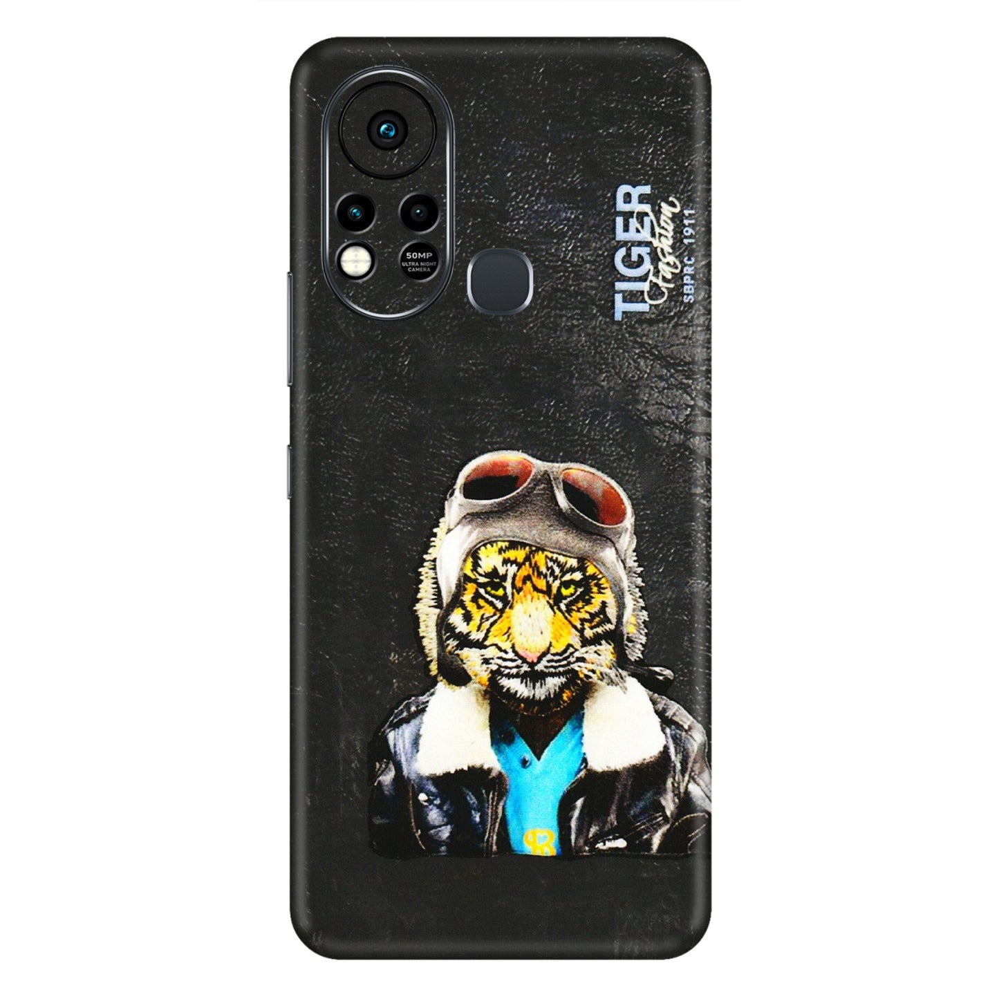 INFINIX Phone Skins (All Models) - Rider Tiger - 3D Embossed Finish (L-113) Infinix Hot 11S