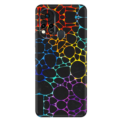 INFINIX Phone Skins (All Models) - Abstract Art MultiColour - 3D Embossed Finish (L-133) Infinix Hot 11S