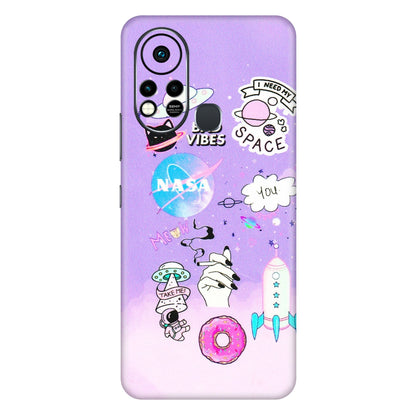 INFINIX Phone Skins (All Models) - I Need My Nasa Skin - 3D Embossed Finish (L-149) Infinix Hot 11S
