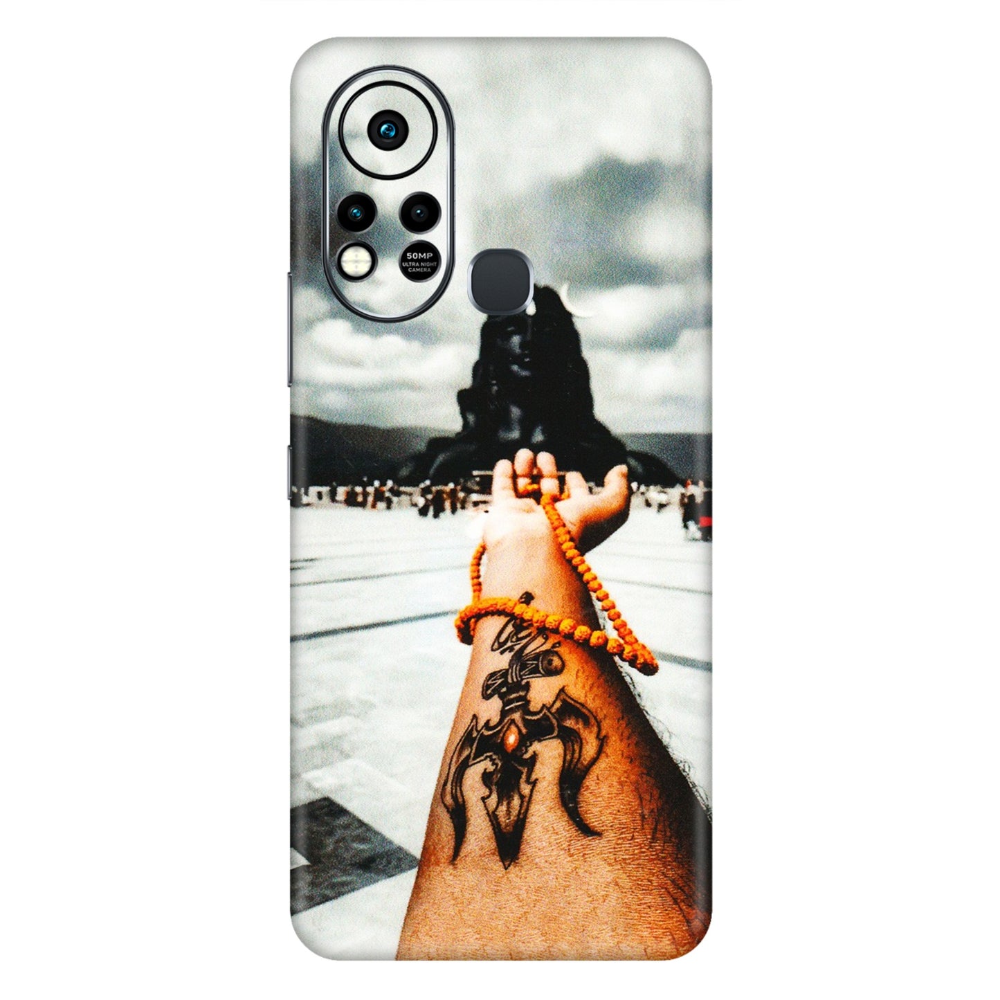 INFINIX Phone Skins (All Models) - Jai Adiyogi Mahakaal - 3D Embossed Finish (L-164) Infinix Hot 11S