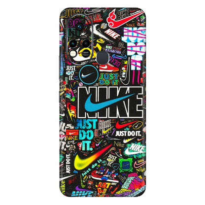 INFINIX Phone Skins (All Models) - Just Do It Doodles - 3D Embossed Finish (L-166) Infinix Hot 11S