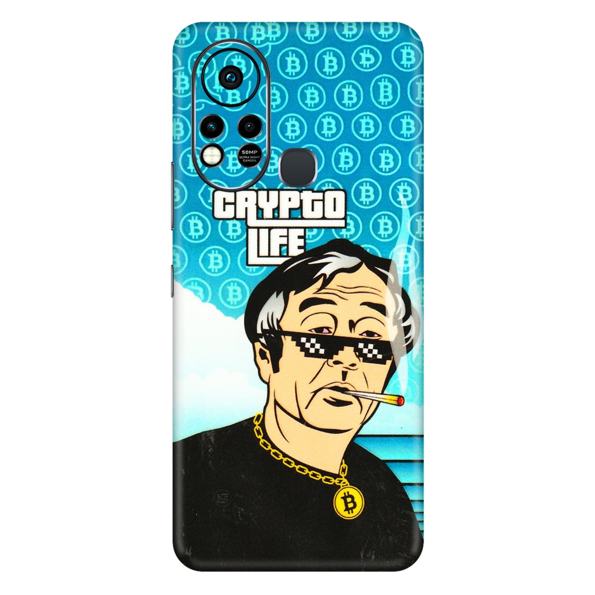 INFINIX Phone Skins (All Models) - Crypto Thug Life - 3D Embossed Finish (L-179) Infinix Hot 11S