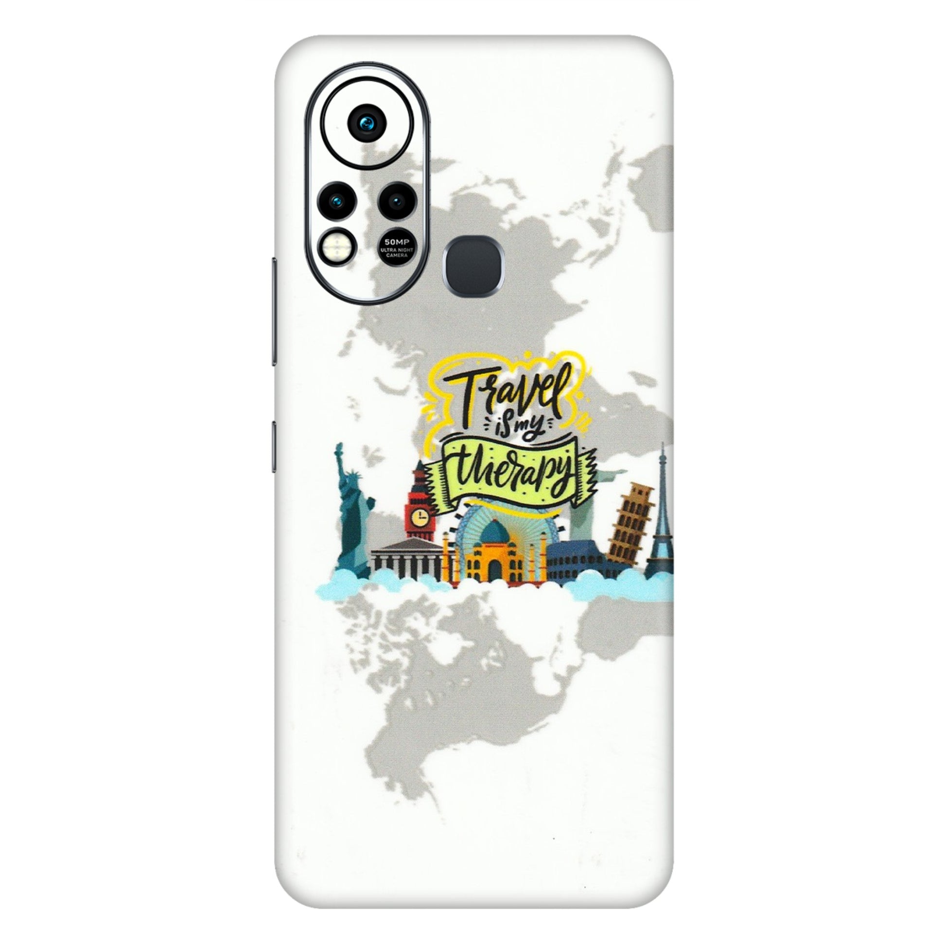 INFINIX Phone Skins (All Models) - Travel Therapy - 3D Embossed Finish (L-199) Infinix Hot 11S
