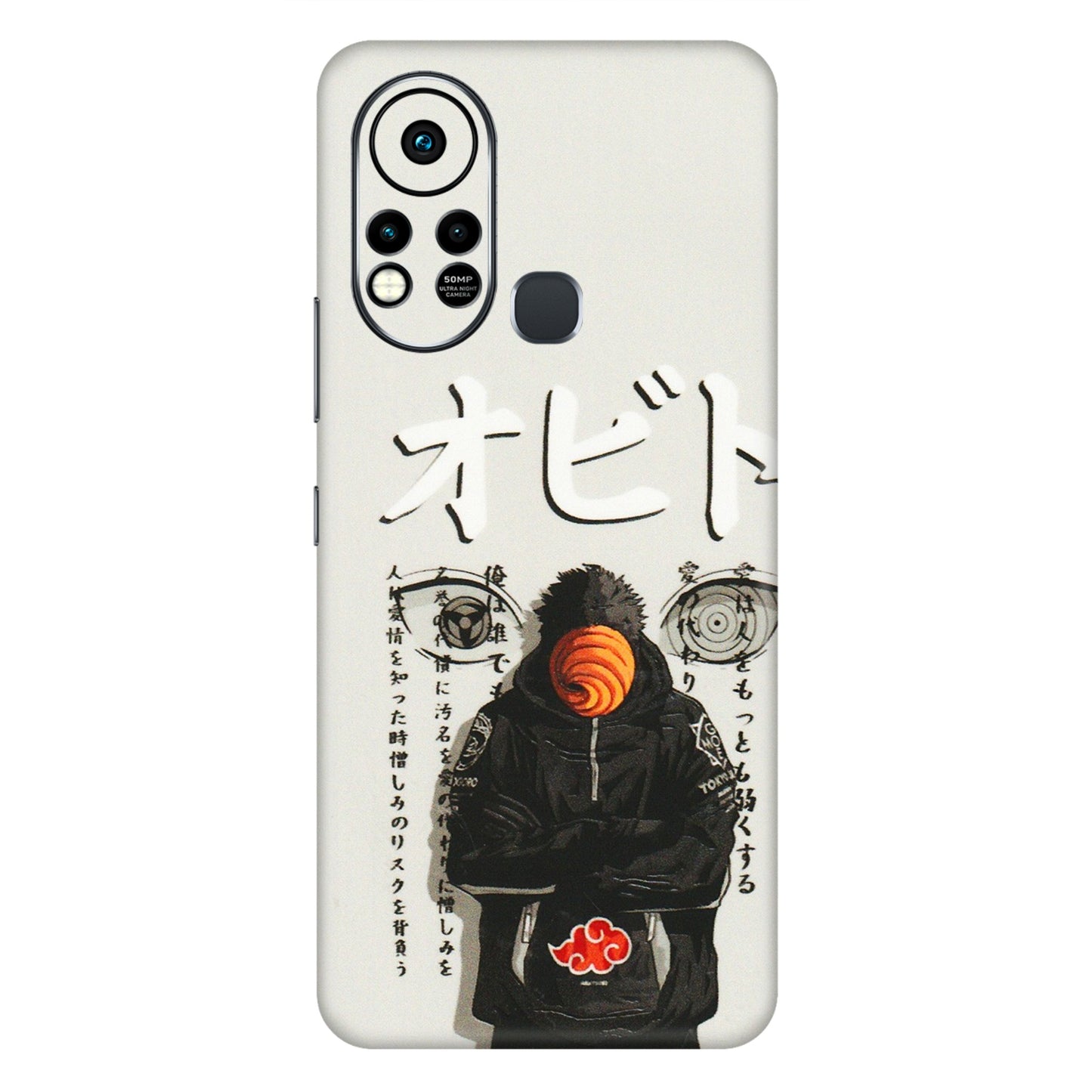 INFINIX Phone Skins (All Models) - Obito Anime Eye - 3D Embossed Finish (L-19) Infinix Hot 11S