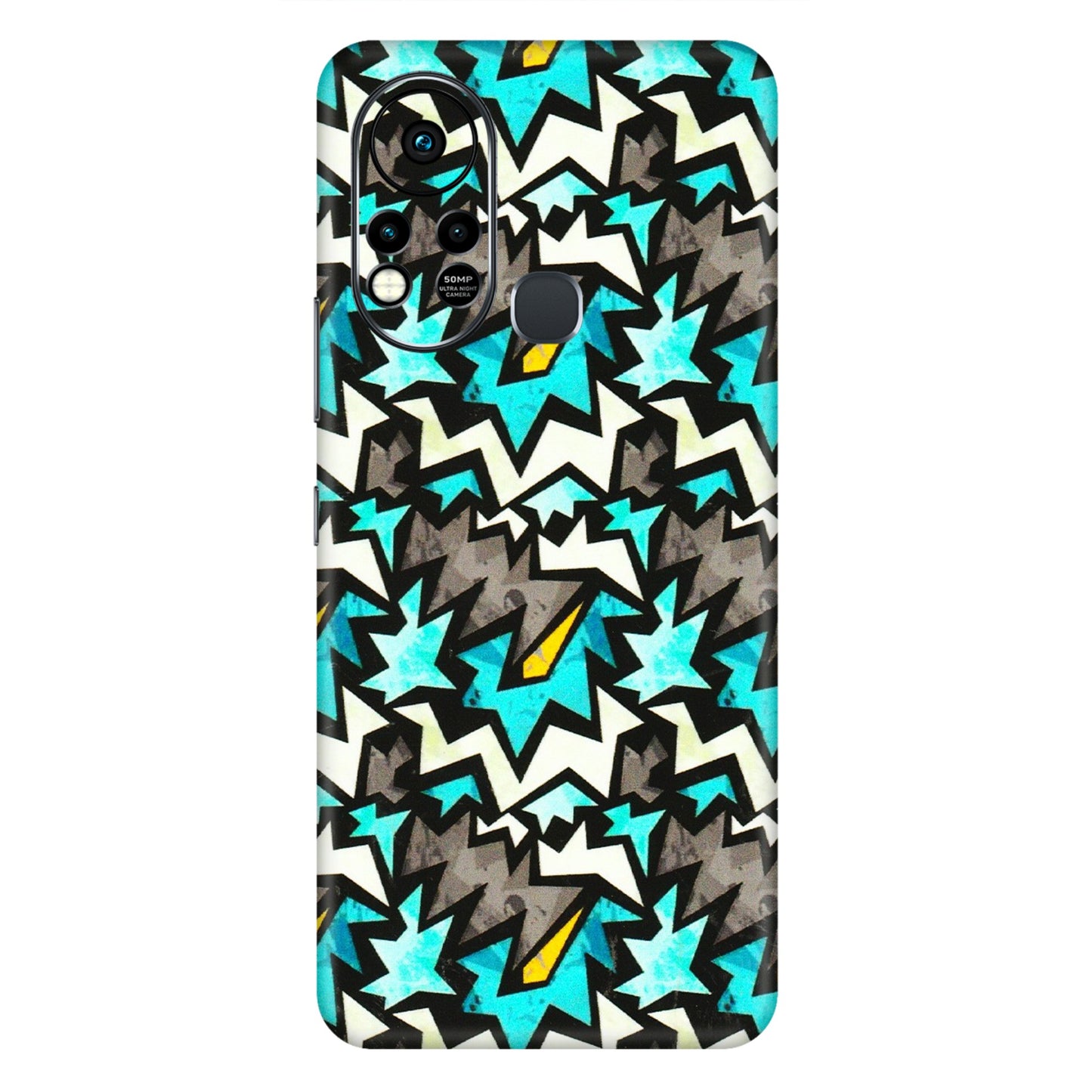 INFINIX Phone Skins (All Models) - Funky Zig Zag - 3D Embossed Finish (L-223) Infinix Hot 11S