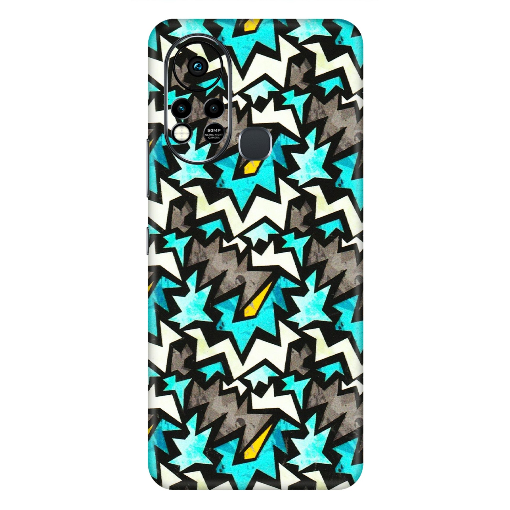 INFINIX Phone Skins (All Models) - Funky Zig Zag - 3D Embossed Finish (L-223) Infinix Hot 11S