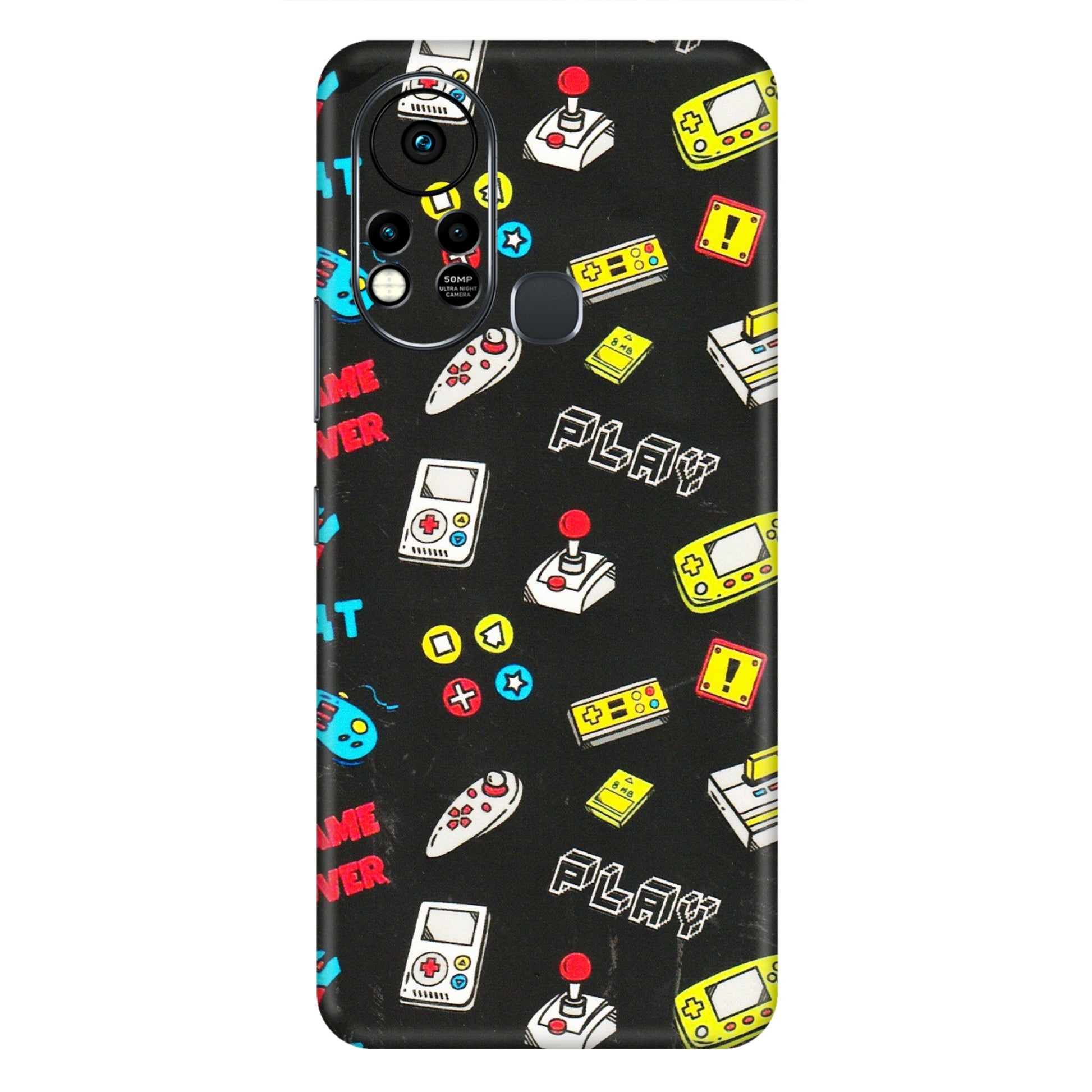 INFINIX Phone Skins (All Models) - Gaming Doodles - 3D Embossed Finish (L-224) Infinix Hot 11S