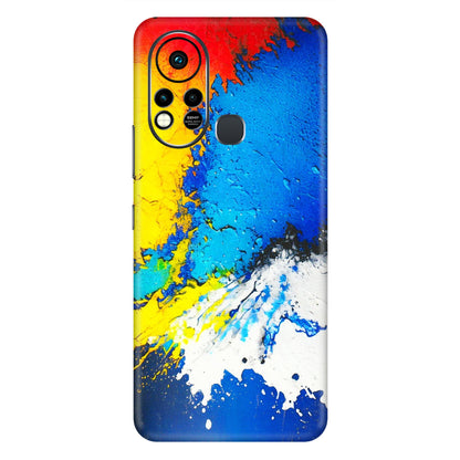 INFINIX Phone Skins (All Models) - Acrylic Paint Spill - 3D Embossed Finish (L-229) Infinix Hot 11S