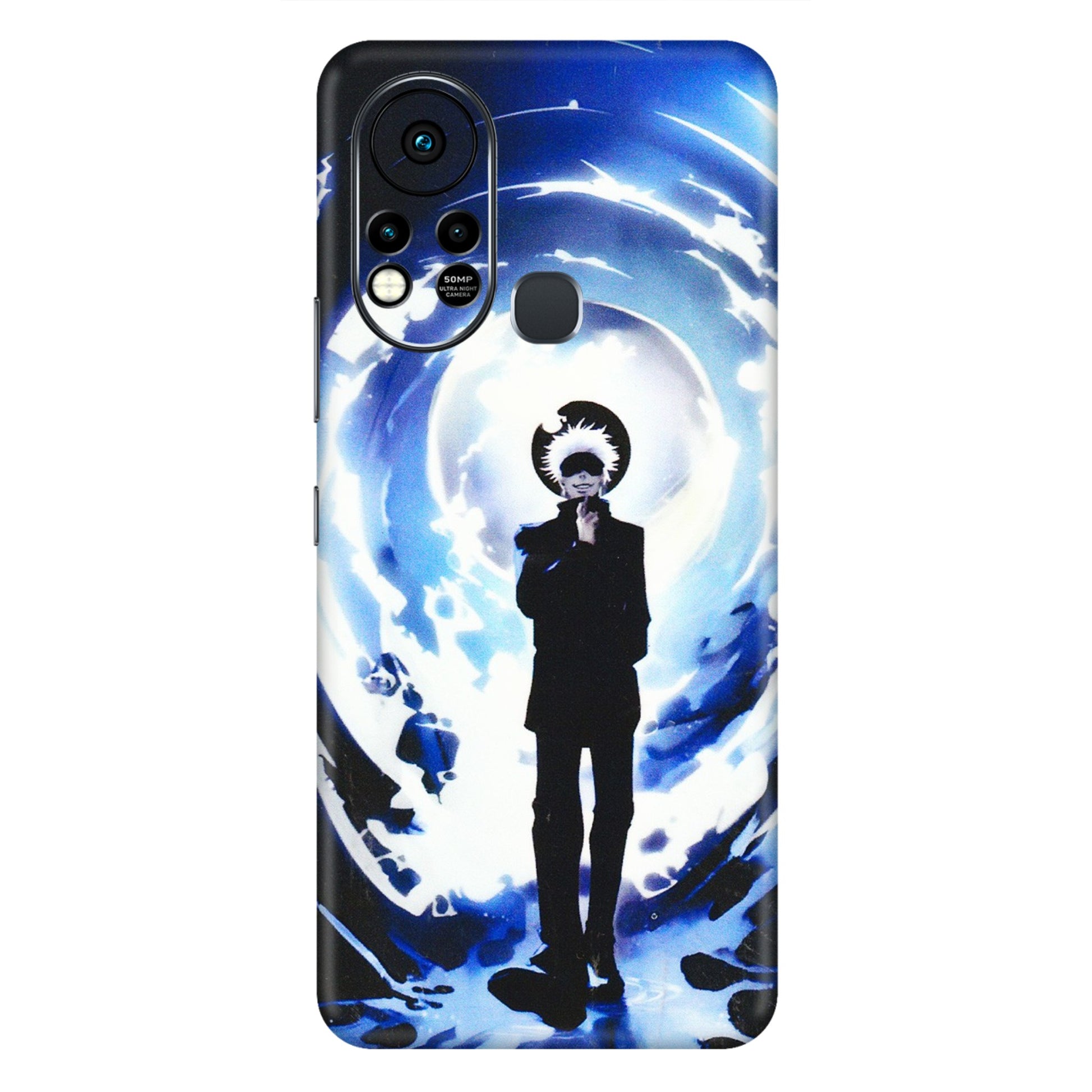 INFINIX Phone Skins (All Models) - Satoru Gojo Dark Blue - 3D Embossed Finish (L-235) Infinix Hot 11S