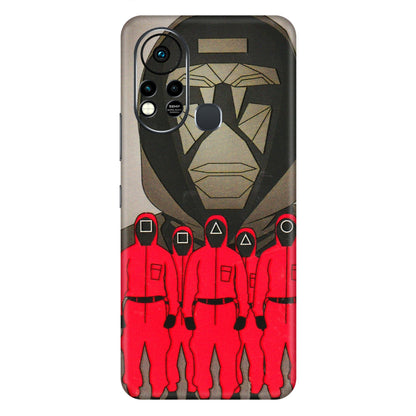 INFINIX Phone Skins (All Models) - Squid Game Hero - 3D Embossed Finish (L-245) Infinix Hot 11S