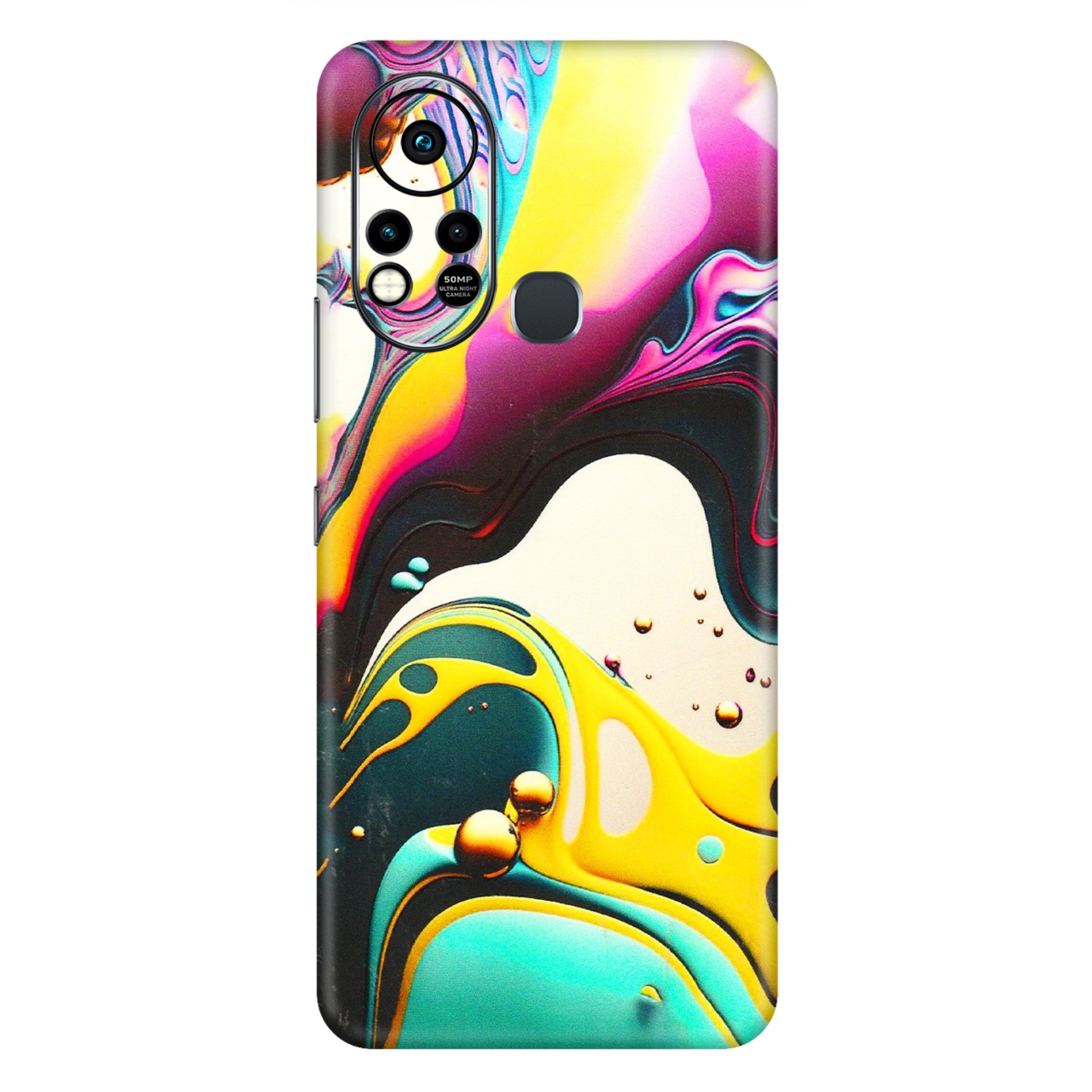 INFINIX Phone Skins (All Models) - Multicolor Abstract pattern - 3D Embossed Finish (L-254) Infinix Hot 11S