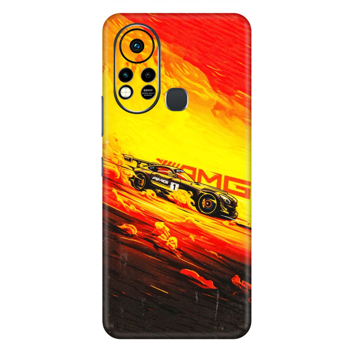 INFINIX Phone Skins (All Models) - AMG Car Speed Cover - 3D Embossed Finish (L-256) Infinix Hot 11S