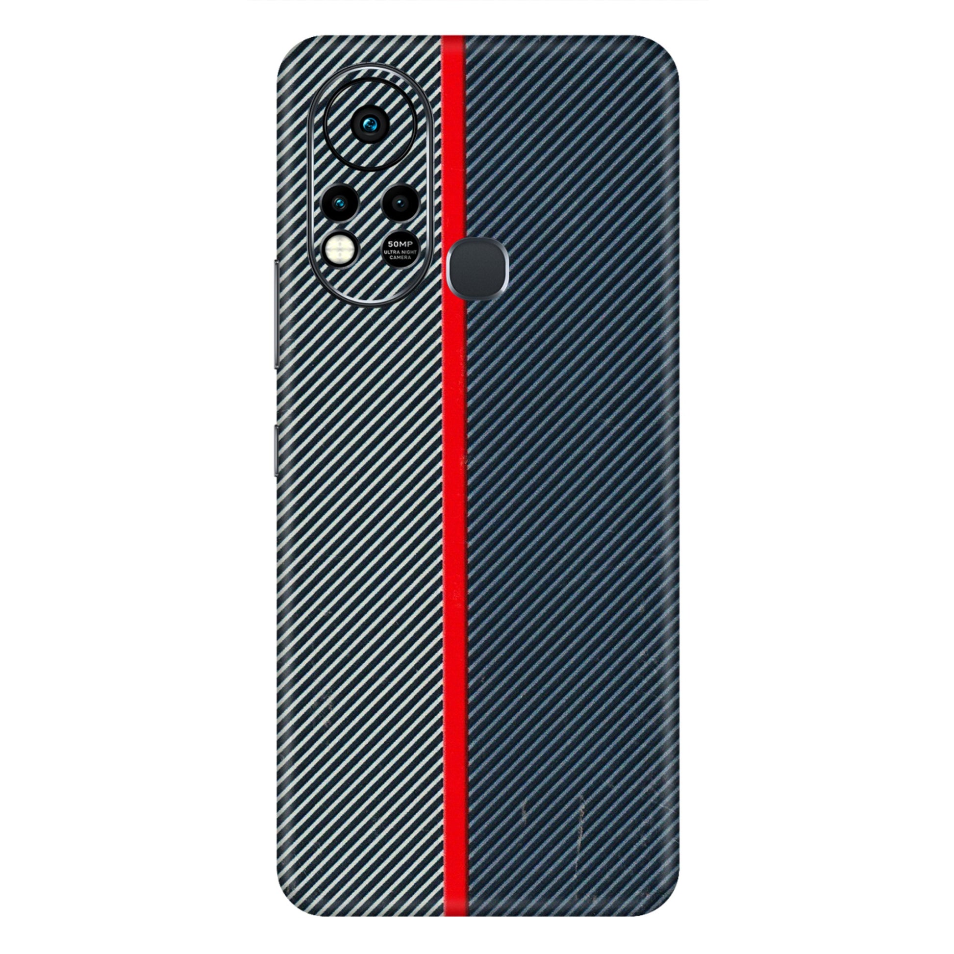 INFINIX Phone Skins (All Models) - Blue Sober Lines - 3D Embossed Finish (L-305) Infinix Hot 11S