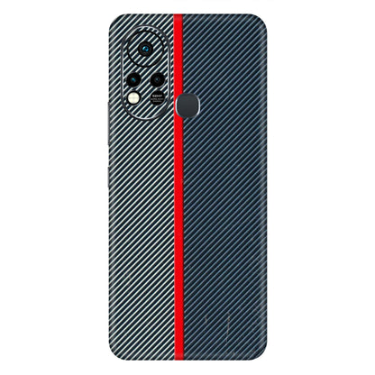 INFINIX Phone Skins (All Models) - Blue Sober Lines - 3D Embossed Finish (L-305) Infinix Hot 11S