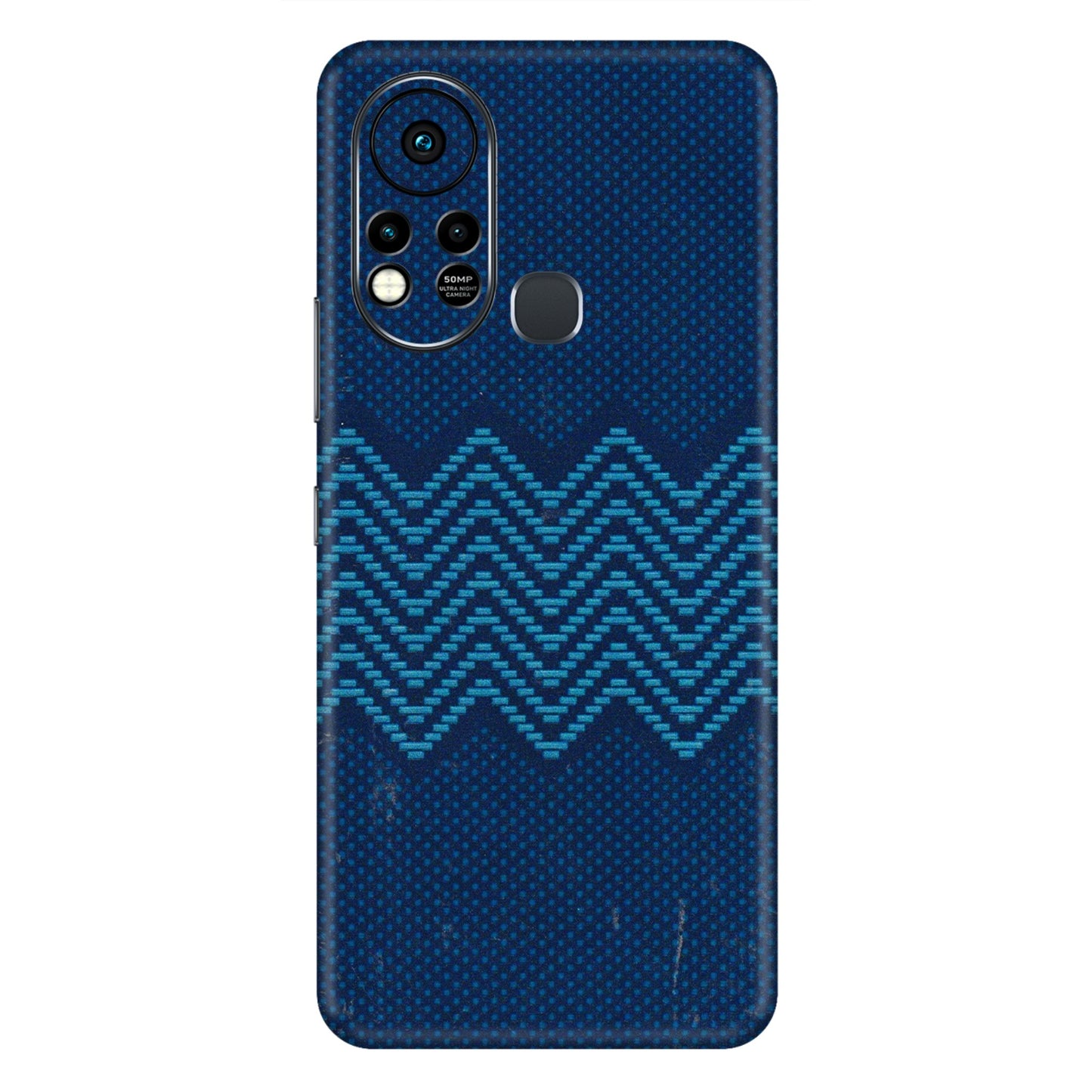 INFINIX Phone Skins (All Models) - Blue Sober Waves - 3D Embossed Finish (L-306) Infinix Hot 11S