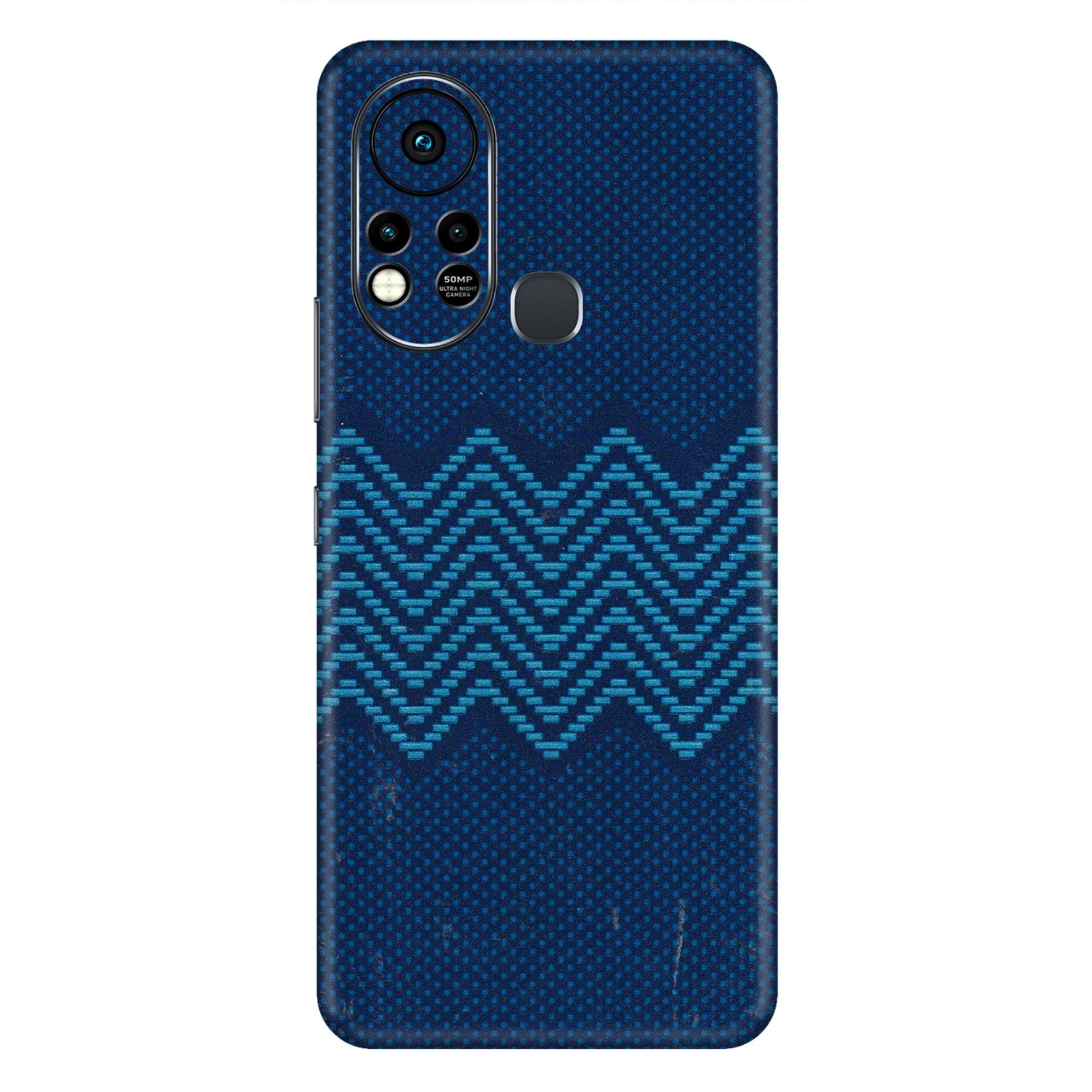 INFINIX Phone Skins (All Models) - Blue Sober Waves - 3D Embossed Finish (L-306) Infinix Hot 11S