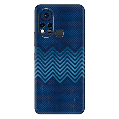 INFINIX Phone Skins (All Models) - Blue Sober Waves - 3D Embossed Finish (L-306) Infinix Hot 11S