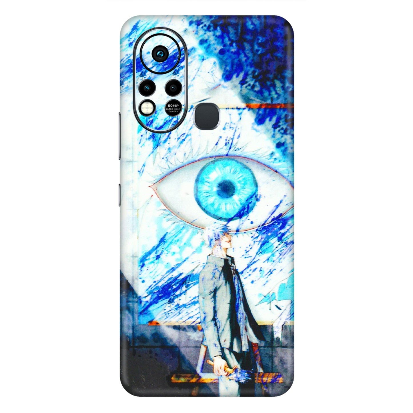 INFINIX Phone Skins (All Models) - Anime Sea Blue Eye - 3D Embossed Finish (L-318) Infinix Hot 11S