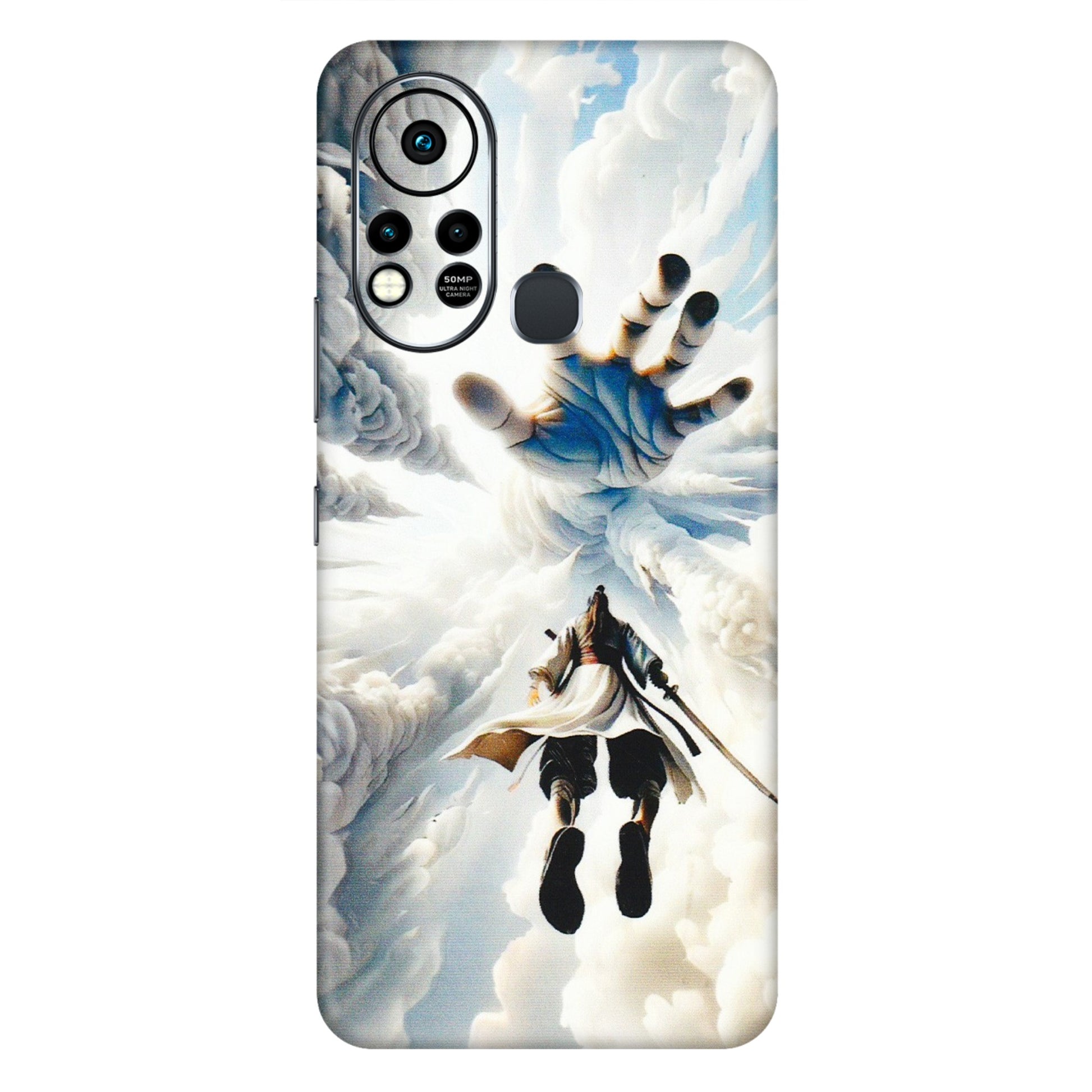 INFINIX Phone Skins (All Models) - Big Hand With Monkey King - 3D Embossed Finish (L-323) Infinix Hot 11S