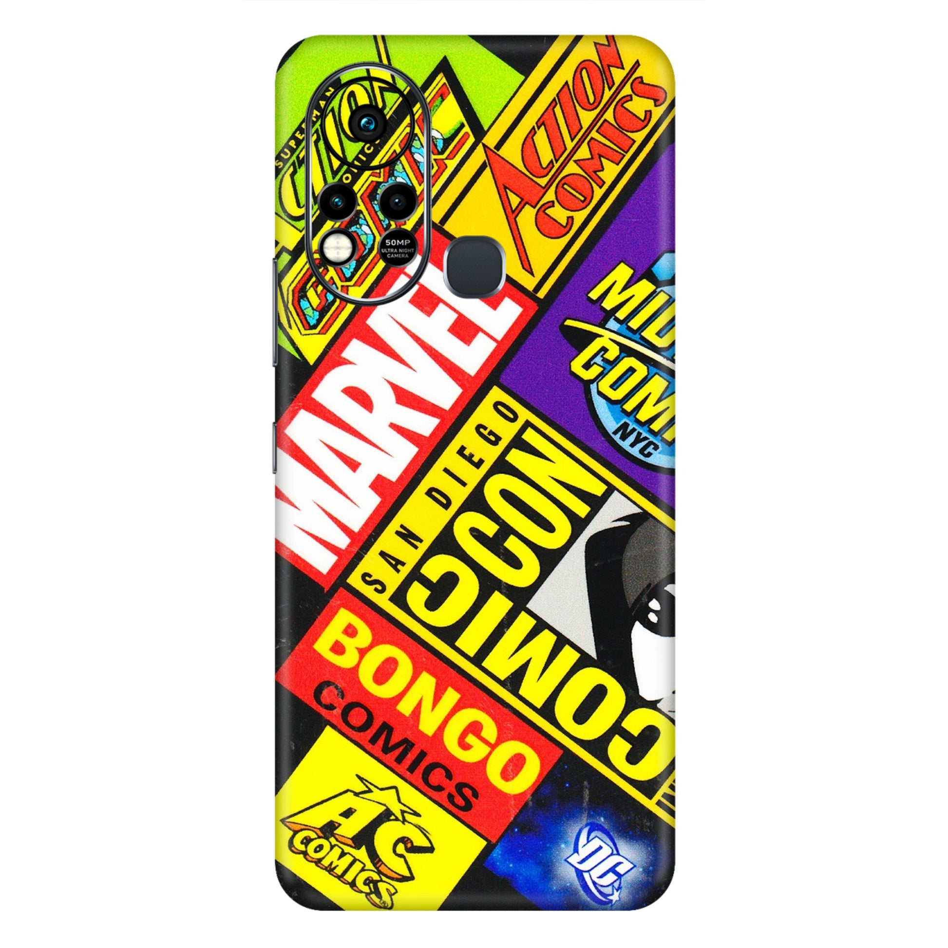 INFINIX Phone Skins (All Models) - Bongo Comic Con - 3D Embossed Finish (L-325) Infinix Hot 11S