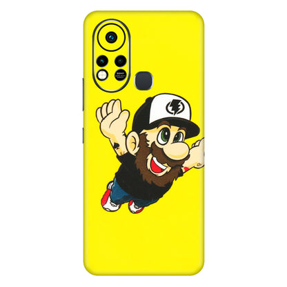 INFINIX Phone Skins (All Models) - Flying Beardo - 3D Embossed Finish (L-60) Infinix Hot 11S