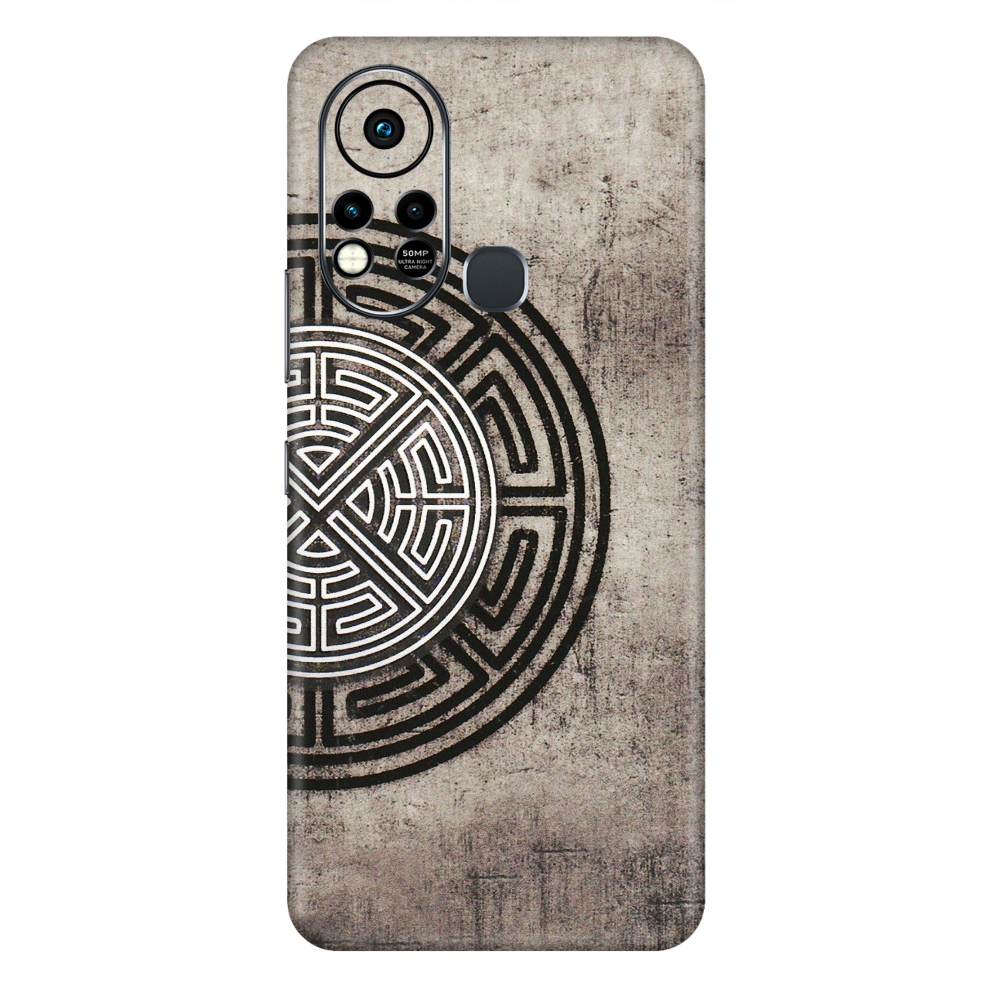 INFINIX Phone Skins (All Models) - Mysterious Circular Design - 3D Embossed Finish (L-63) Infinix Hot 11S