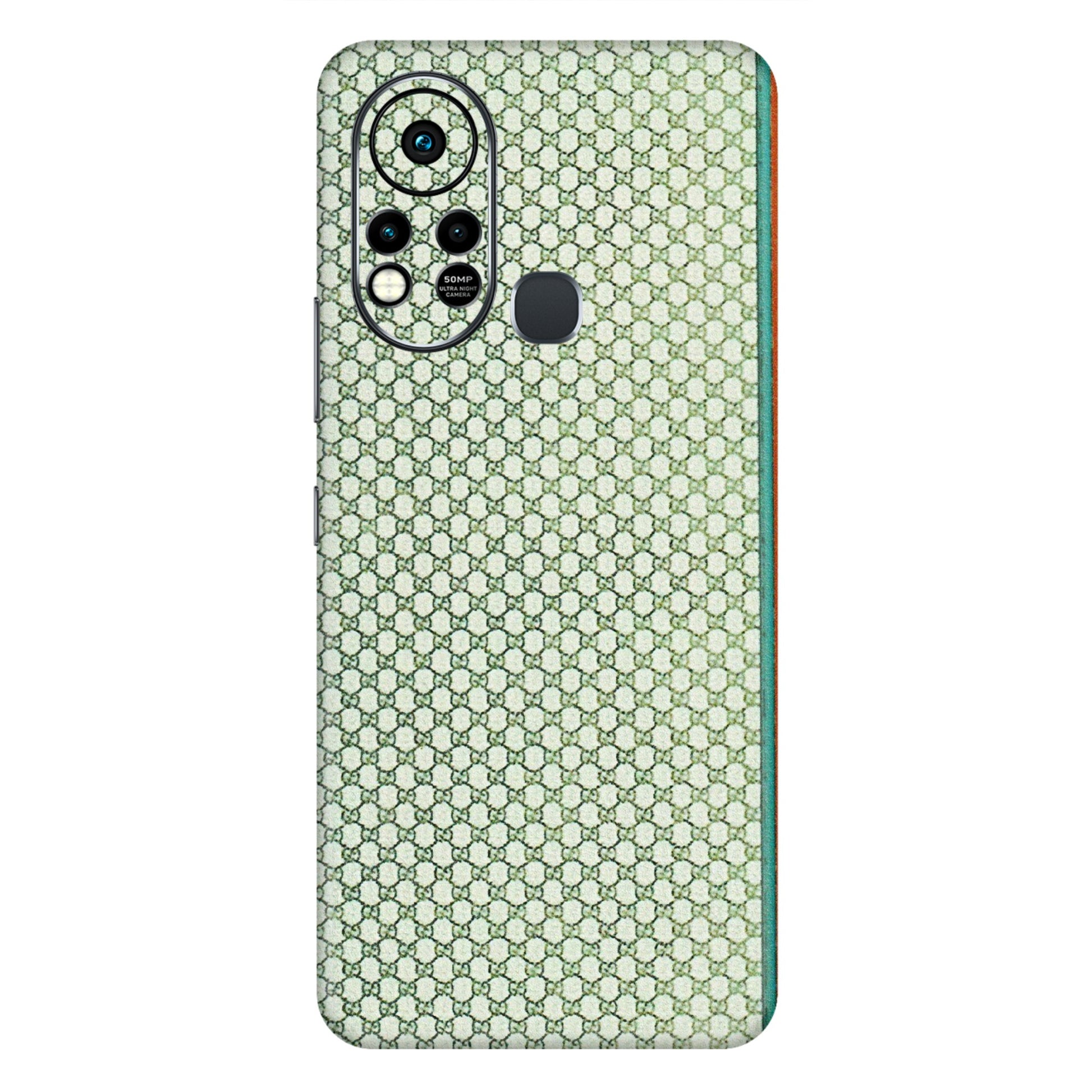 INFINIX Phone Skins (All Models) - Gucci Fabric Pattern - 3D Embossed Finish (L-73) Infinix Hot 11S