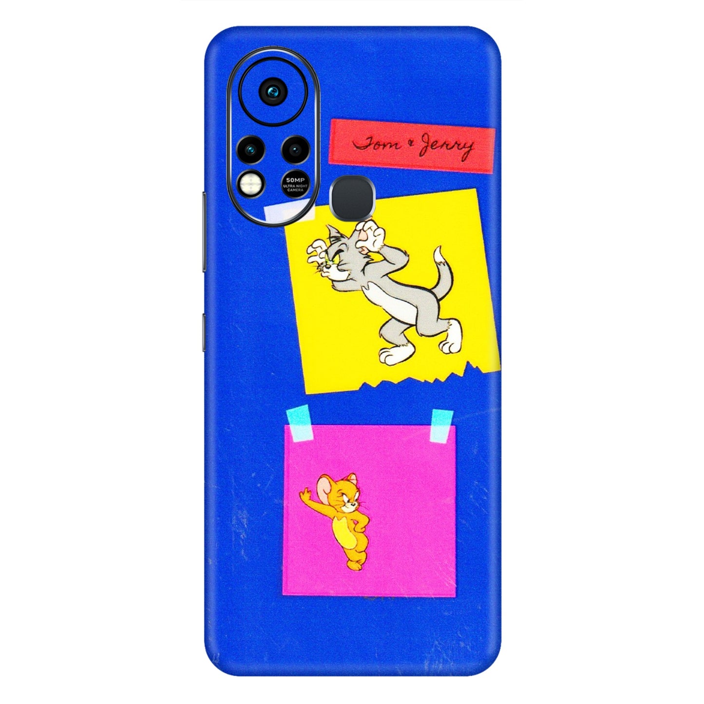 INFINIX Phone Skins (All Models) - Tom N Jerry Sticky Notes - 3D Embossed Finish (L-88) Infinix Hot 11S