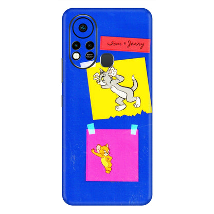 INFINIX Phone Skins (All Models) - Tom N Jerry Sticky Notes - 3D Embossed Finish (L-88) Infinix Hot 11S