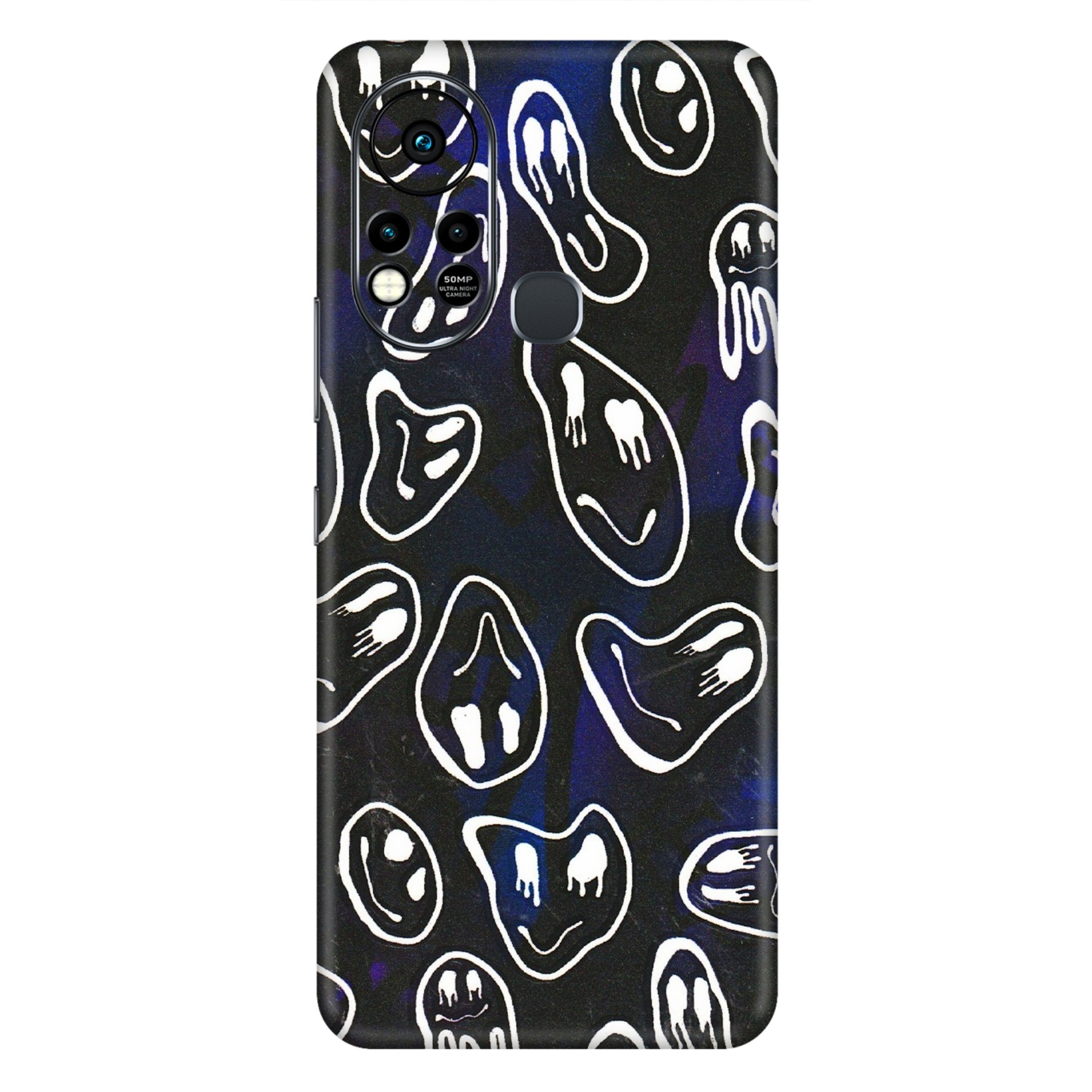 INFINIX Phone Skins (All Models) - Distorted Smileys - 3D Embossed Finish (L-92) Infinix Hot 11S