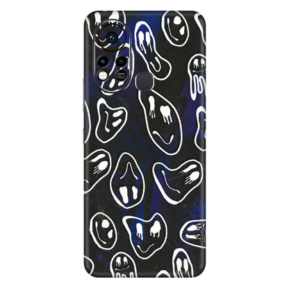 INFINIX Phone Skins (All Models) - Distorted Smileys - 3D Embossed Finish (L-92) Infinix Hot 11S