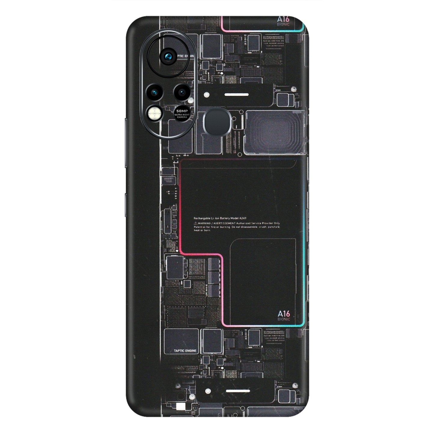 INFINIX Phone Skins (All Models) - Motherboard Circuit Layout - Matte Finish (M-117) Infinix Hot 11S
