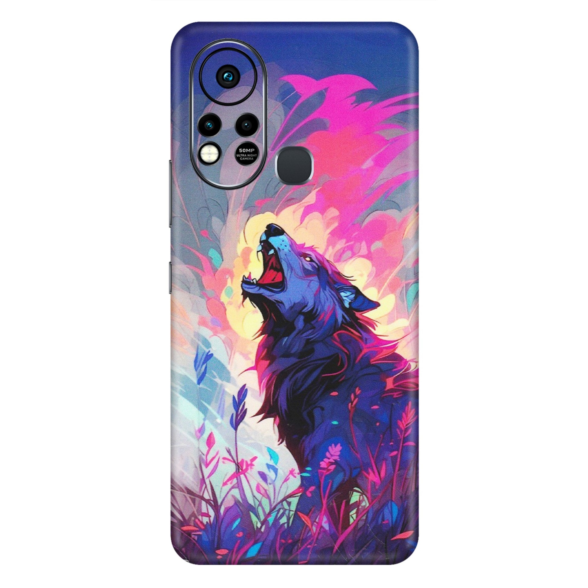 INFINIX Phone Skins (All Models) - New Wild Wolf Abstract - Matte Finish (M-125) Infinix Hot 11S