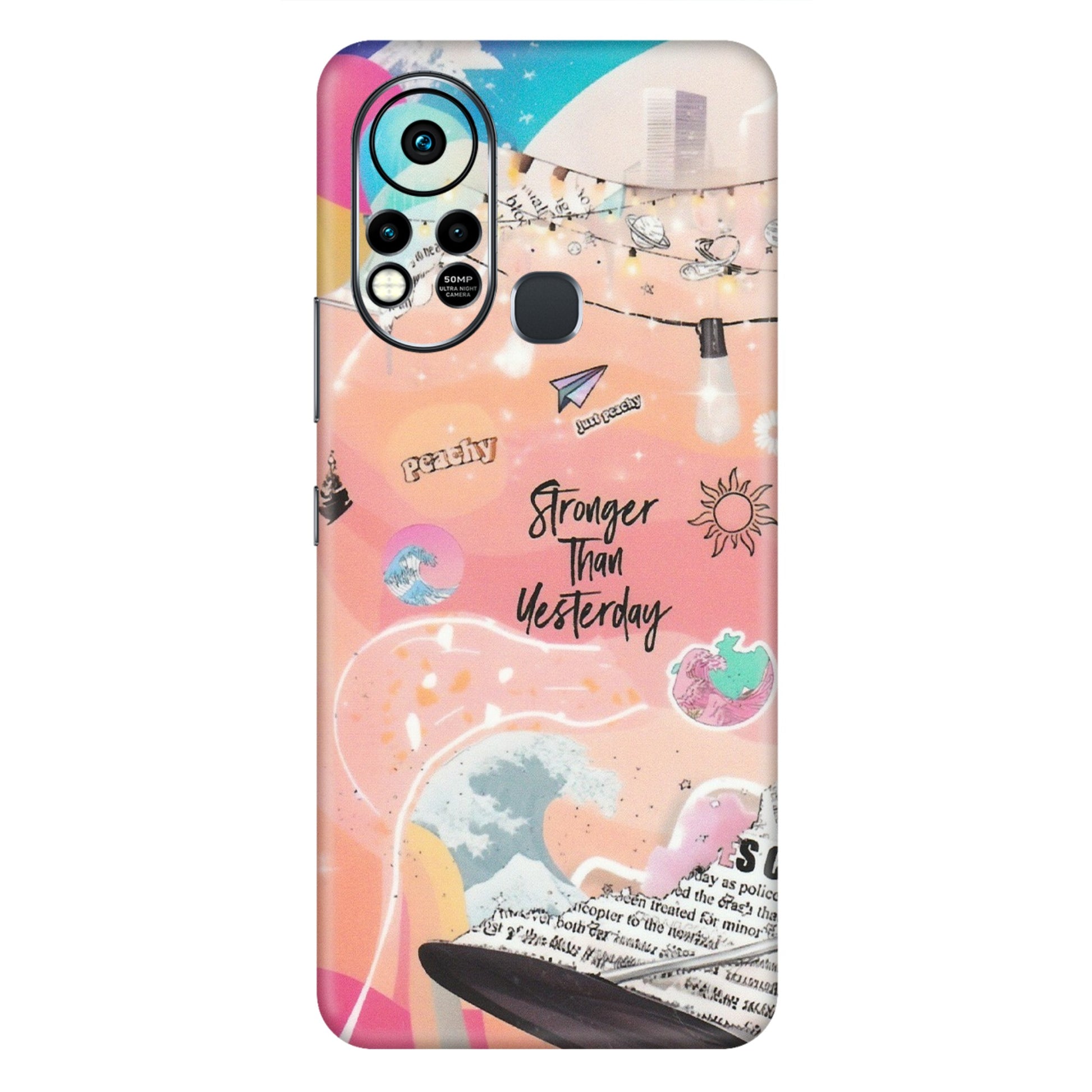 INFINIX Phone Skins (All Models) - Stronger Then Yesterday - Matte Finish (M-128) Infinix Hot 11S