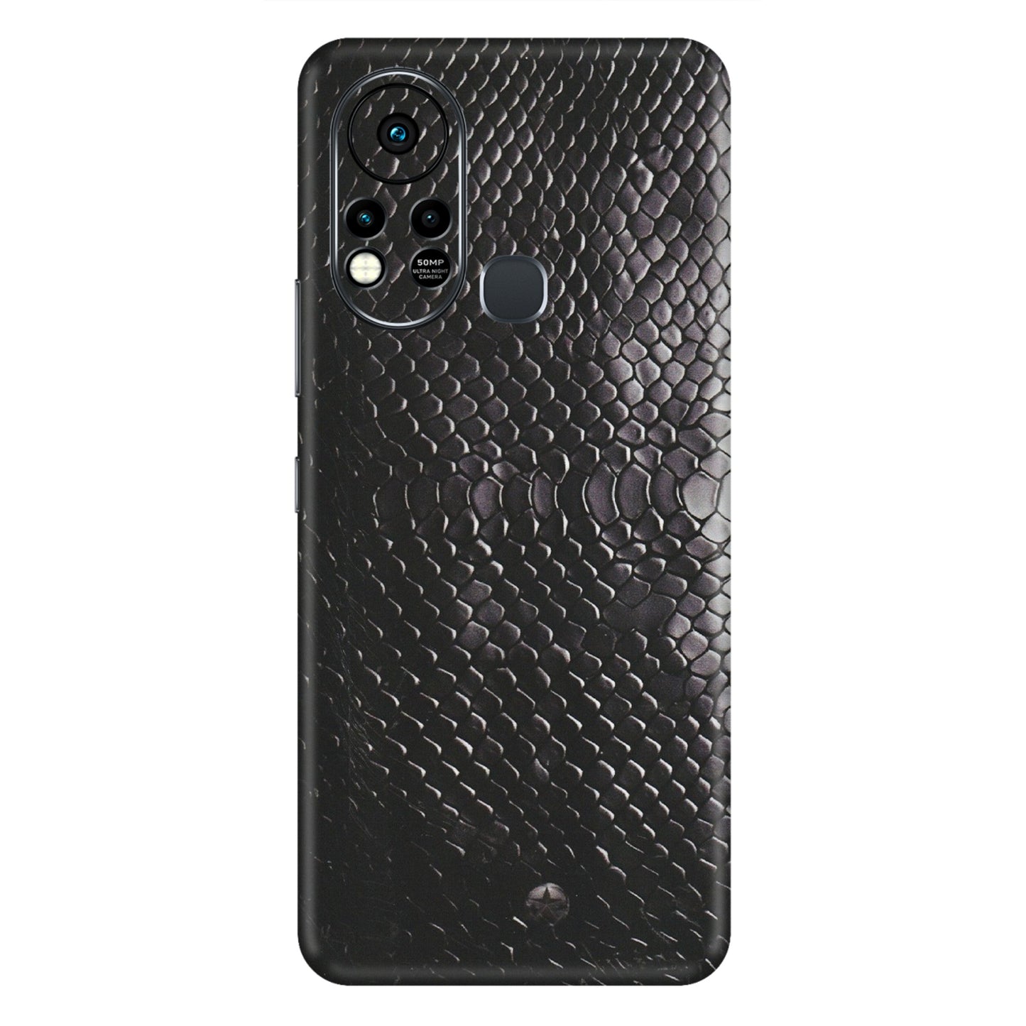 INFINIX Phone Skins (All Models) - Black Snack Leather - Matte Finish (M-147) Infinix Hot 11S