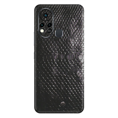 INFINIX Phone Skins (All Models) - Black Snack Leather - Matte Finish (M-147) Infinix Hot 11S