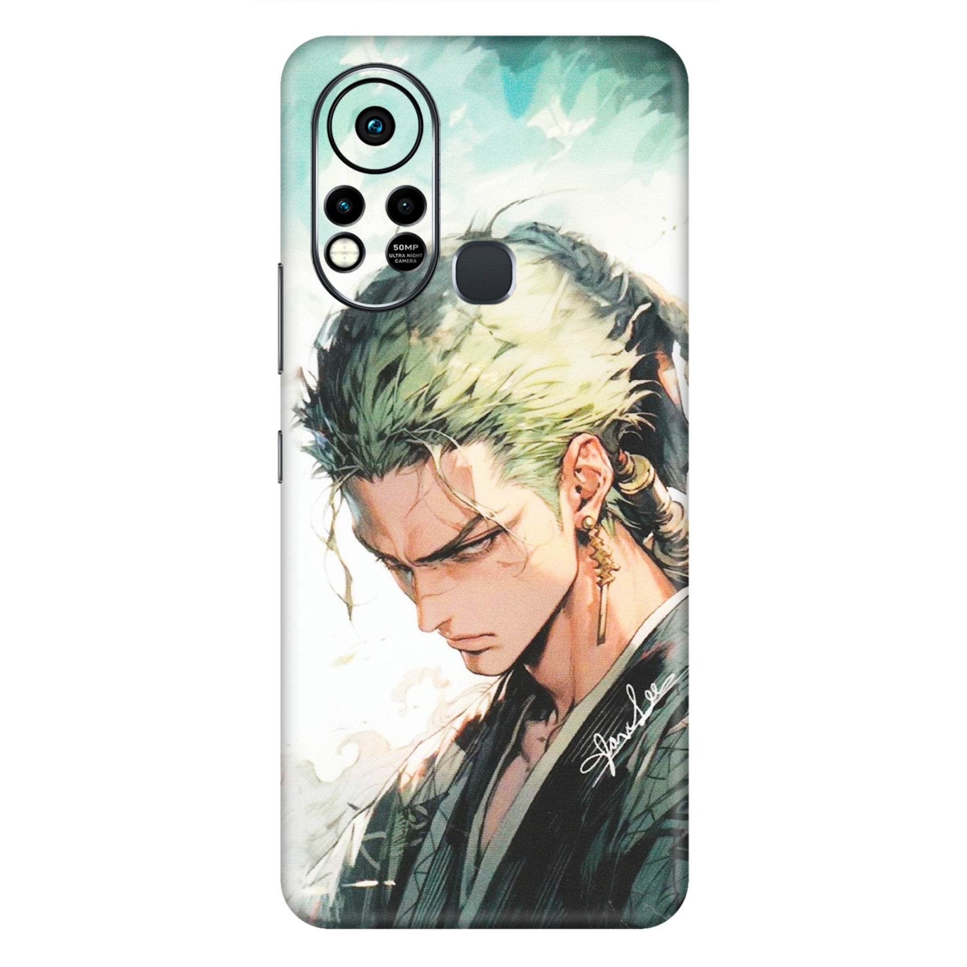 INFINIX Phone Skins (All Models) - Pirate Hunter One Piece Anime - Matte Finish (M-157) Infinix Hot 11S