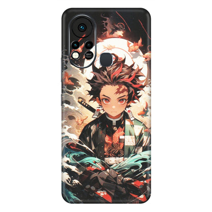 INFINIX Phone Skins (All Models) - Tanjiro Demon Slayer Anime - Matte Finish (M-158) Infinix Hot 11S