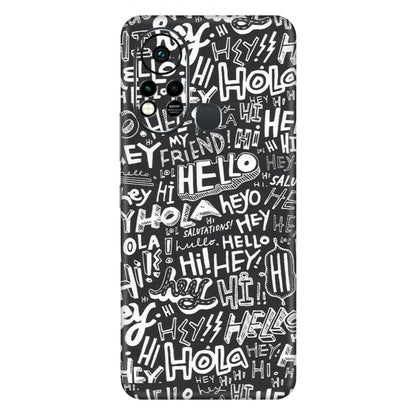 INFINIX Phone Skins (All Models) - Hi Hello Doodles - Matte Finish (M-25) Infinix Hot 11S