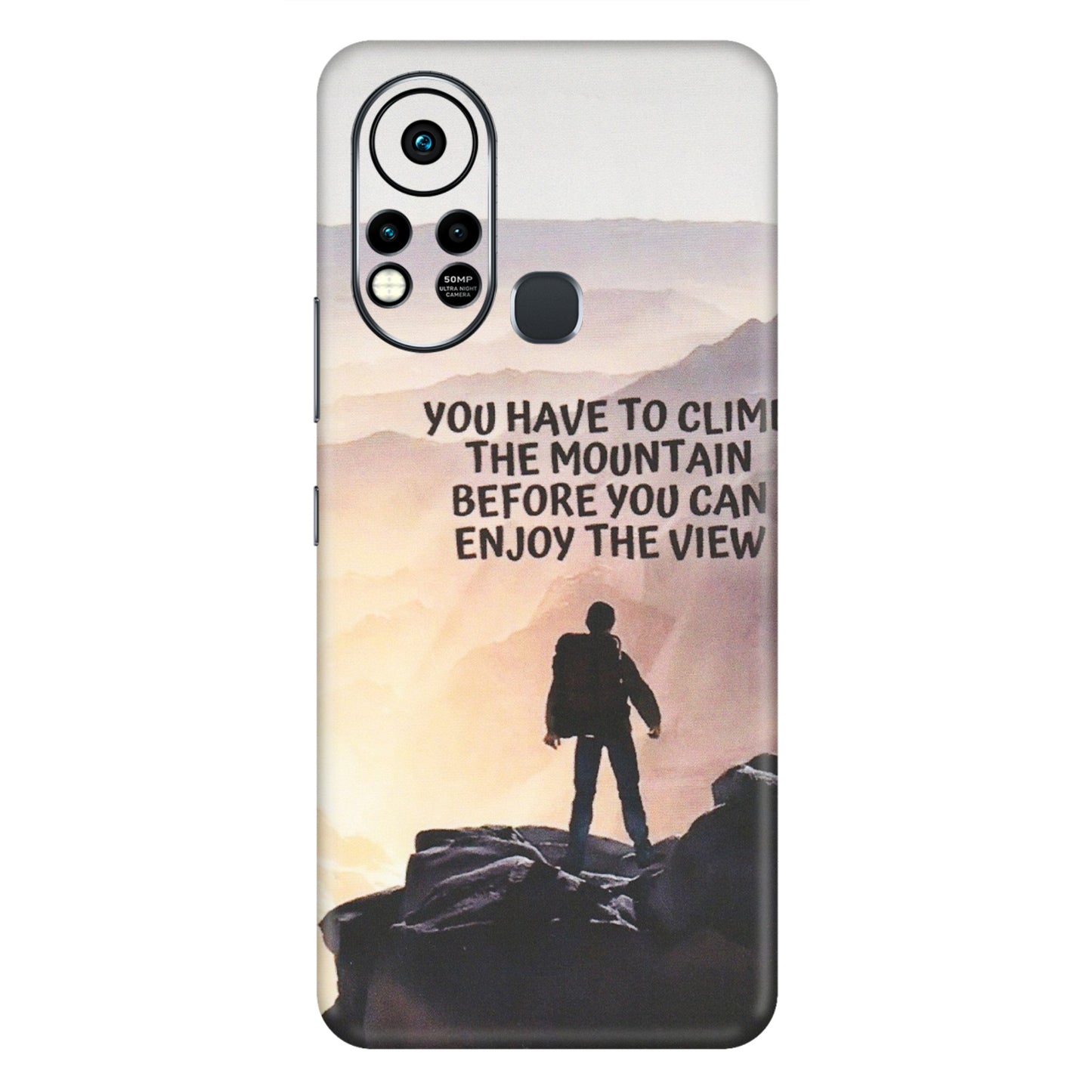 INFINIX Phone Skins (All Models) - Motivational Hiking Mountain - Matte Finish (M-28) Infinix Hot 11S