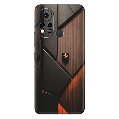 INFINIX Phone Skins (All Models) - Lambo Beauty Wood Pattern Sober - Matte Finish (M-51) Infinix Hot 11S
