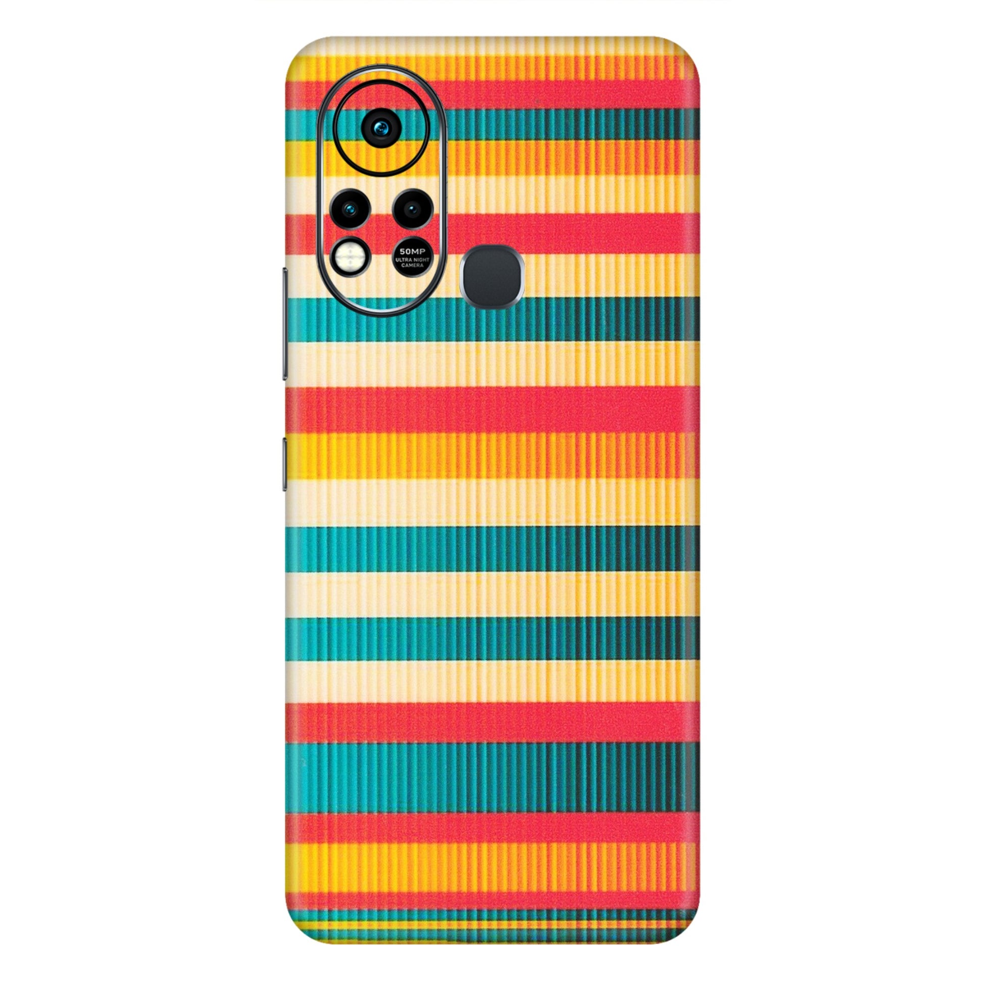 INFINIX Phone Skins (All Models) - Colourful Stripes Soothing Effect - Matte Finish (M-86) Infinix Hot 11S