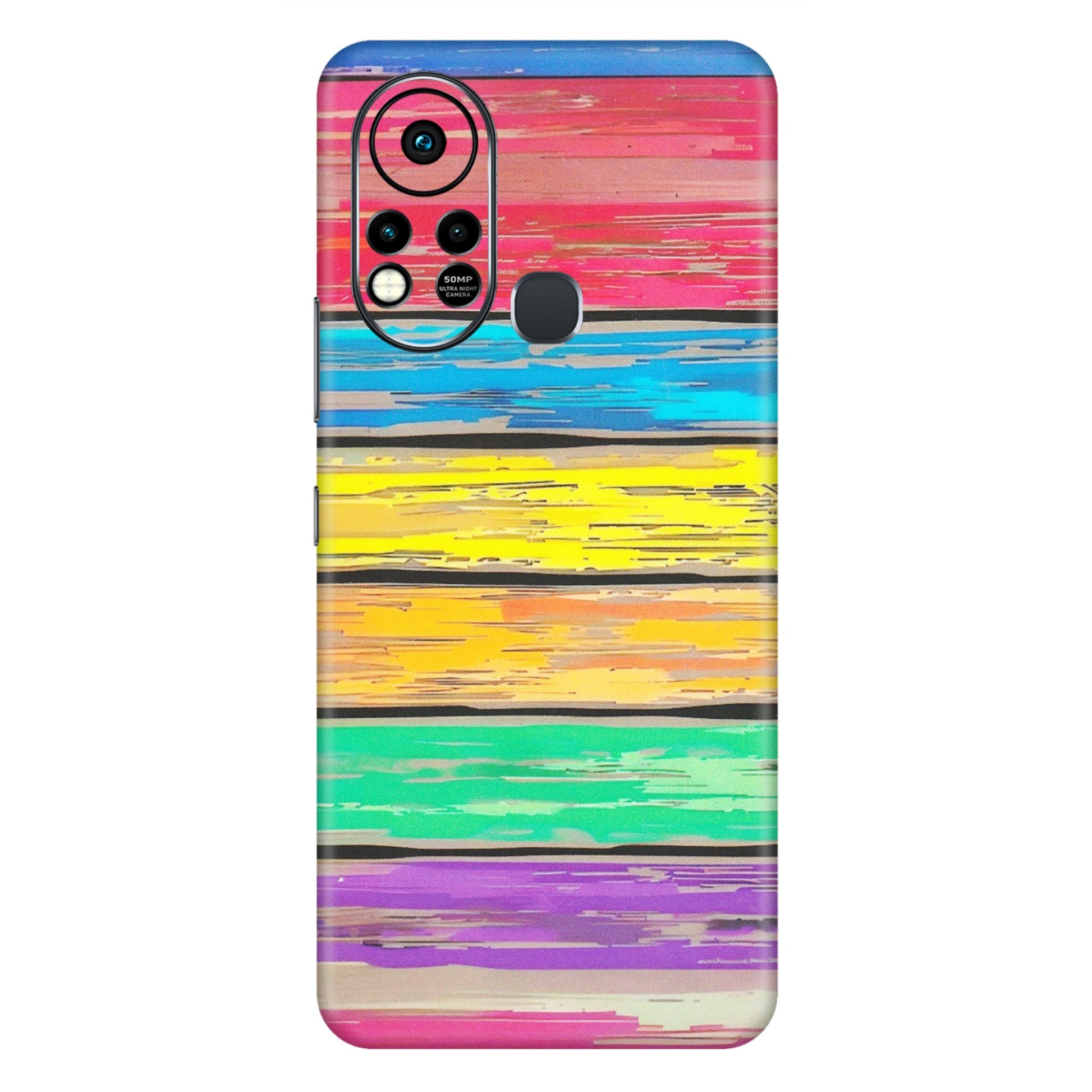 INFINIX Phone Skins (All Models) - Multi Colour Wooden Wall - Matte Finish (M-96) Infinix Hot 11S