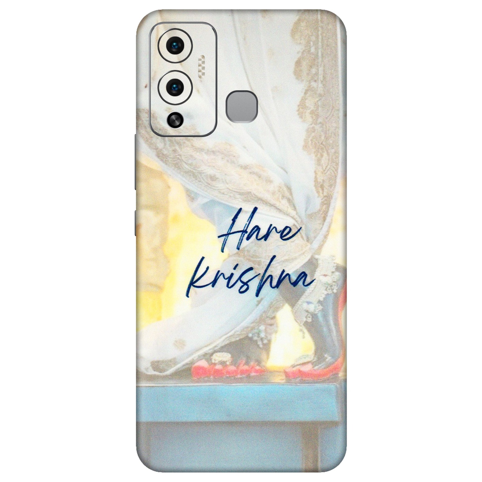 INFINIX Phone Skins (All Models) - Hare Krishna - 3D Embossed Finish (L-03) Infinix Hot 12 Play