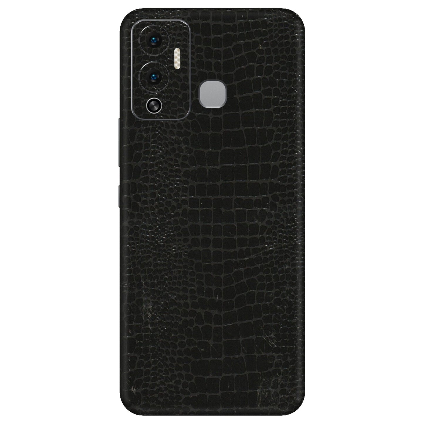 INFINIX Phone Skins (All Models) - Snake Leather Black - 3D Embossed Finish (L-107) Infinix Hot 12 Play