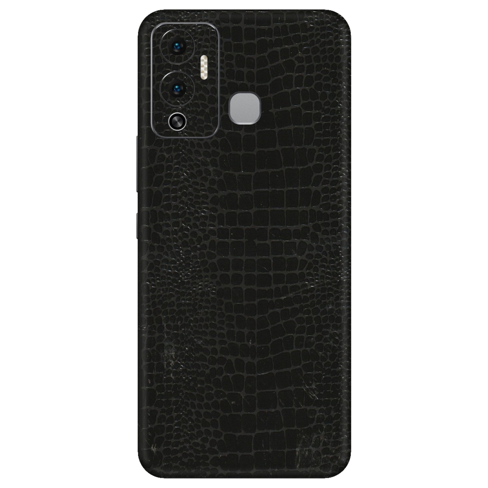 INFINIX Phone Skins (All Models) - Snake Leather Black - 3D Embossed Finish (L-107) Infinix Hot 12 Play