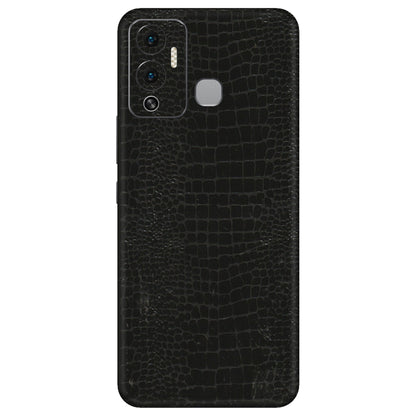 INFINIX Phone Skins (All Models) - Snake Leather Black - 3D Embossed Finish (L-107) Infinix Hot 12 Play