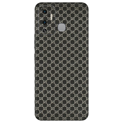 INFINIX Phone Skins (All Models) - Black G Print - 3D Embossed Finish (L-109) Infinix Hot 12 Play